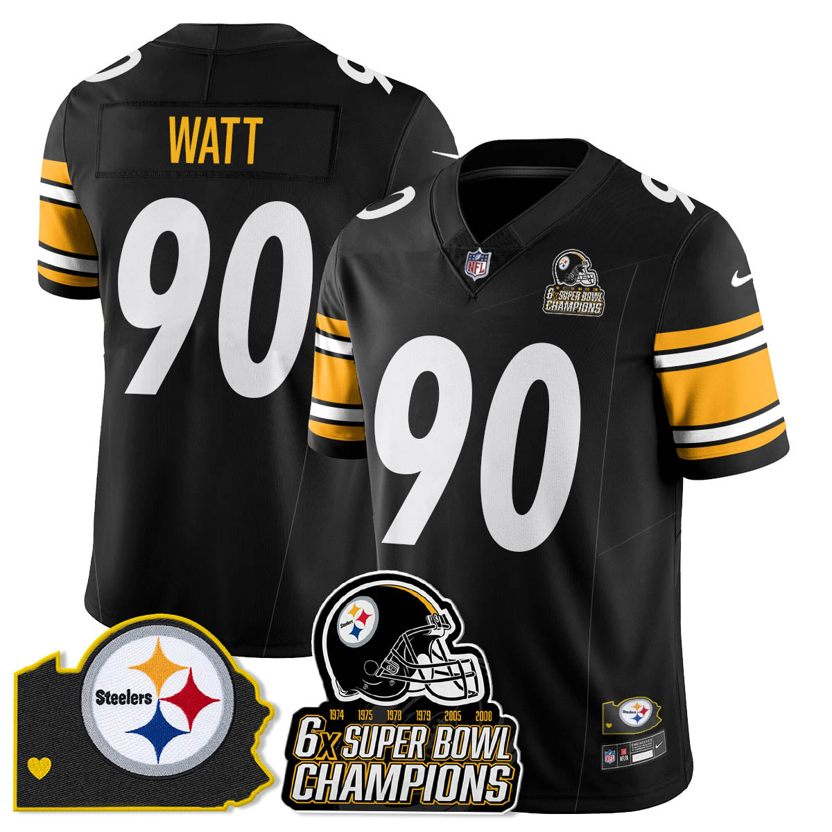PIT 6-Time Champions Patch Vapor Limited Jersey - image 57