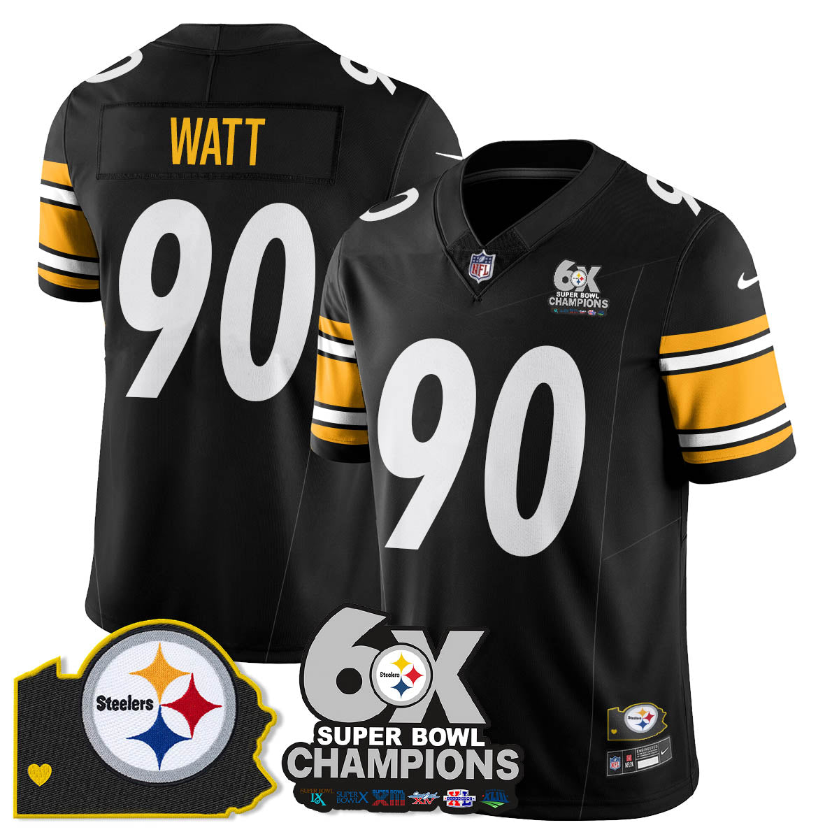PIT 6-Time Champions Patch Vapor Limited Jersey - image 24