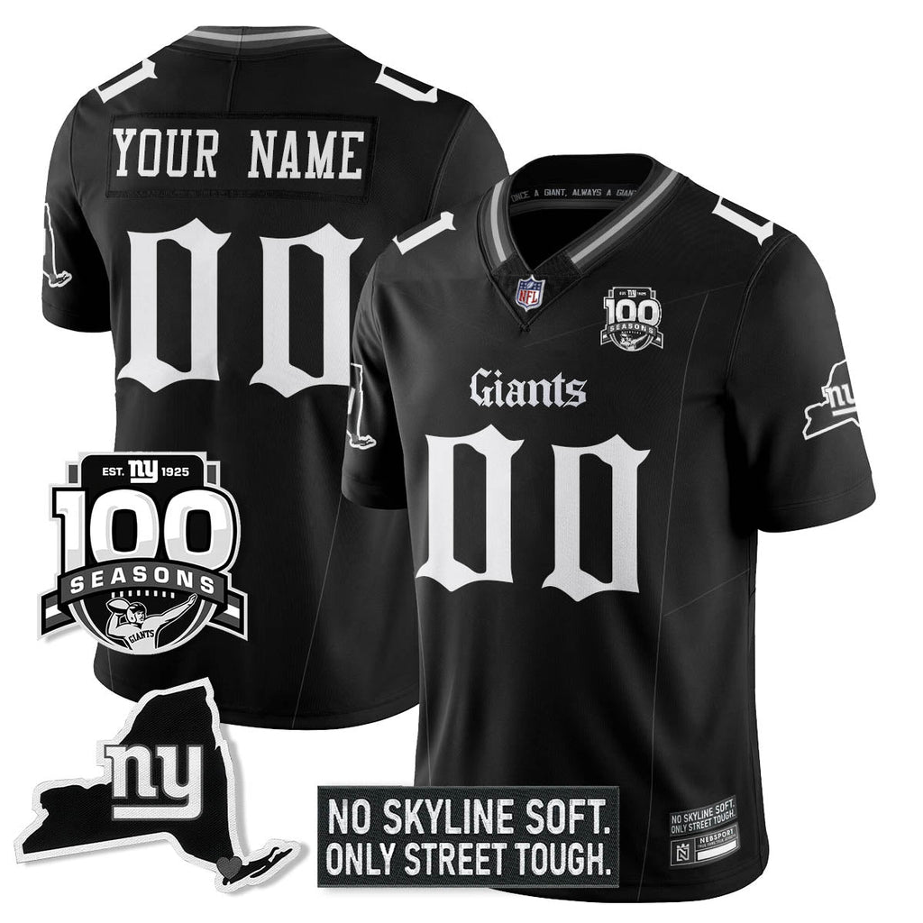 NYG 100th Seasons 'Gothic Gotham Edition' Vapor Limited Jersey - image 26
