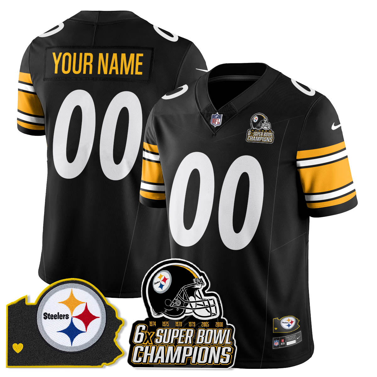 PIT 6-Time Champions Patch Vapor Limited Jersey - image 66