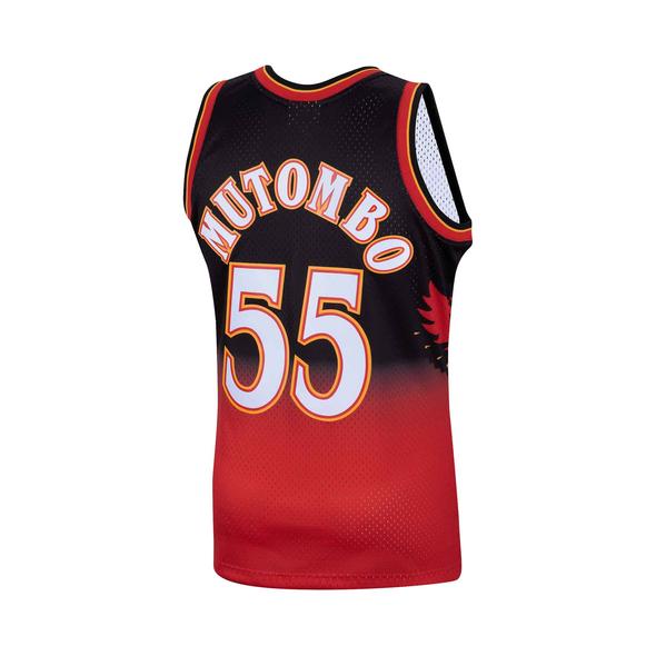 Atlanta Hawks Dikembe Mutombo Red 1996-97 Hardwood Classics Swingman Jersey - image 2