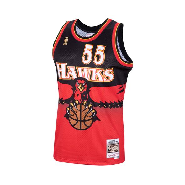 Atlanta Hawks Dikembe Mutombo Red 1996-97 Hardwood Classics Swingman Jersey - image 3