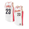Lebron James Cleveland Cavaliers 2003-04 Mitchell & Ness White Basketball Jersey - image 1