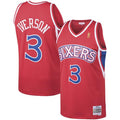 Philadelphia 76ers Allen Iverson Red 1996-97 Hardwood Classics Swingman Jersey - image 1