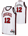 Nike 2022-23 City Edition Chicago Bulls Ayo Dosunmu #12 White Dri-FIT Swingman Jersey - image 1