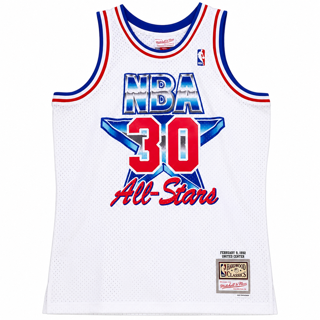 Men's Scottie Pippen Eastern Conference All-Star Chicago Bulls Mitchell & Ness Hardwood Classics White 1992 Swingman Jersey - image 1