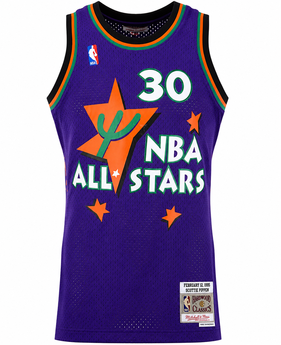 Men's Scottie Pippen Eastern Conference Mitchell & Ness 1995 All-Star Hardwood Classics Swingman Jersey - Purple - image 2