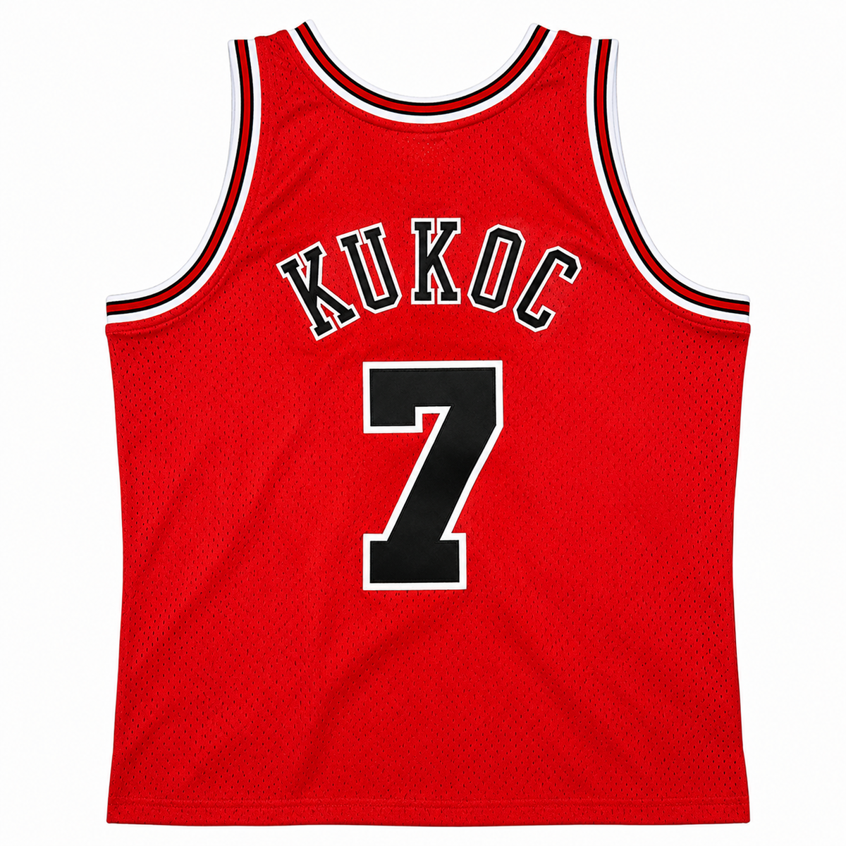 Mens Chicago Bulls Toni Kukoc Mitchell & Ness Red 1997-98 Hardwood Classics Swingman Jersey - image 2