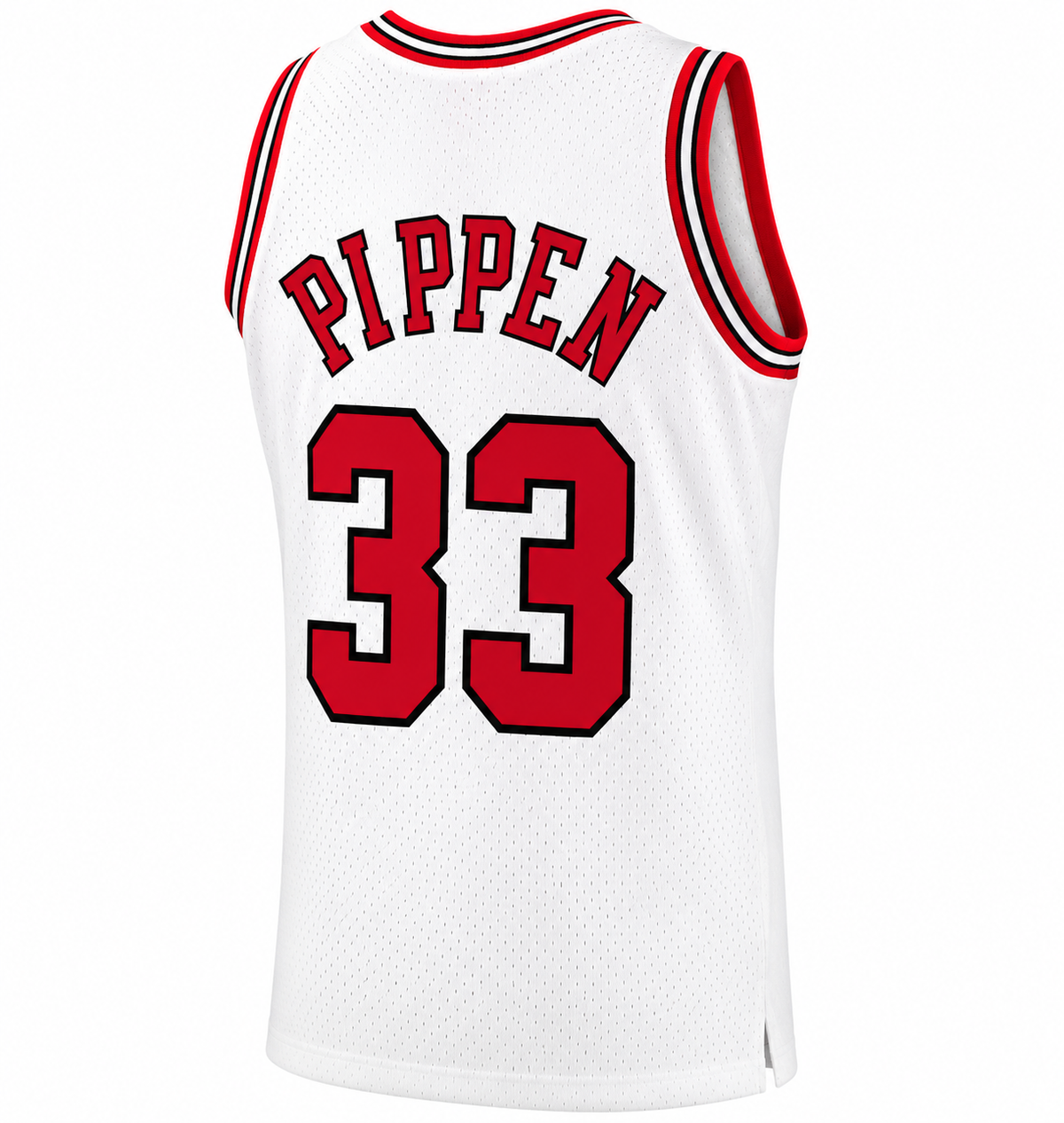 Men's Chicago Bulls Scottie Pippen Mitchell & Ness White Hardwood Classics 1997-98 Swingman Jersey - image 2