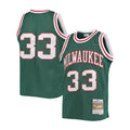Milwaukee Bucks Kareem Abdul-Jabbar Dark Green 1970-71 Hardwood Classics Swingman Jersey - image 1