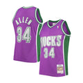 Milwaukee Bucks Ray Allen Purple 2001-02 Hardwood Classics Swingman Jersey - image 1