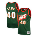 Seattle Supersonics Shawn Kemp Green 1995-96 Hardwood Classics Swingman Jersey - image 1