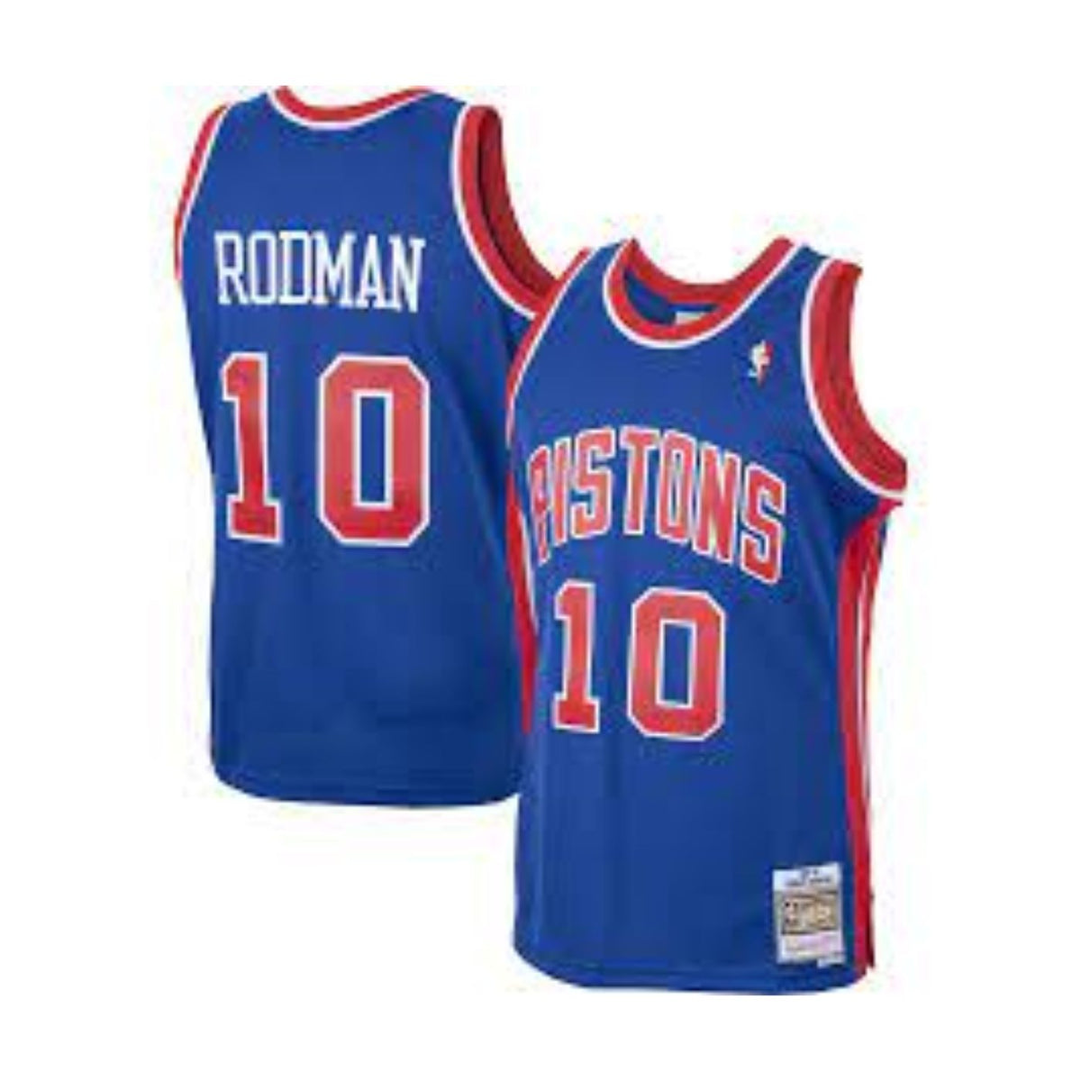 Detroit Pistons Dennis Rodman Royal 1988-89 Hardwood Classics Swingman Jersey - image 1
