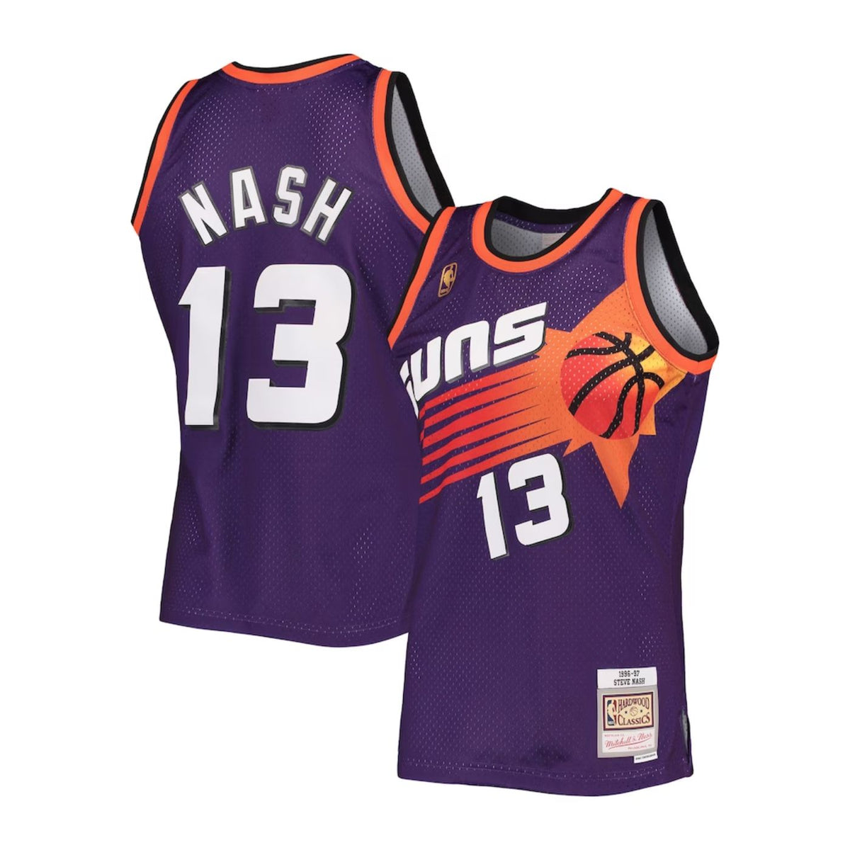 Phoenix Suns Steve Nash Purple 1996-97 Hardwood Classics Swingman Jersey - image 1
