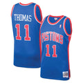 Detroit Pistons Isiah Thomas Royal 1988-89 Hardwood Classics Swingman Jersey - image 1