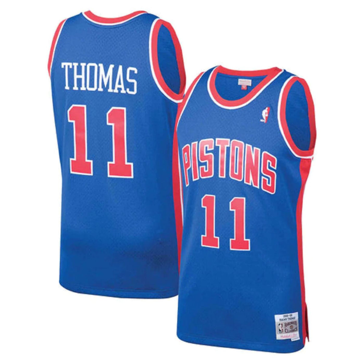 Detroit Pistons Isiah Thomas Royal 1988-89 Hardwood Classics Swingman Jersey - image 1