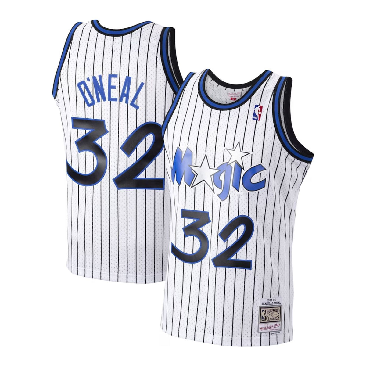 Orlando Magic Shaquille O'Neal White 1993-94 Hardwood Classics Swingman Jersey - image 1