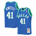 Dallas Mavericks Dirk Nowitzki Navy 1998-99 Hardwood Classics Swingman Jersey - image 1