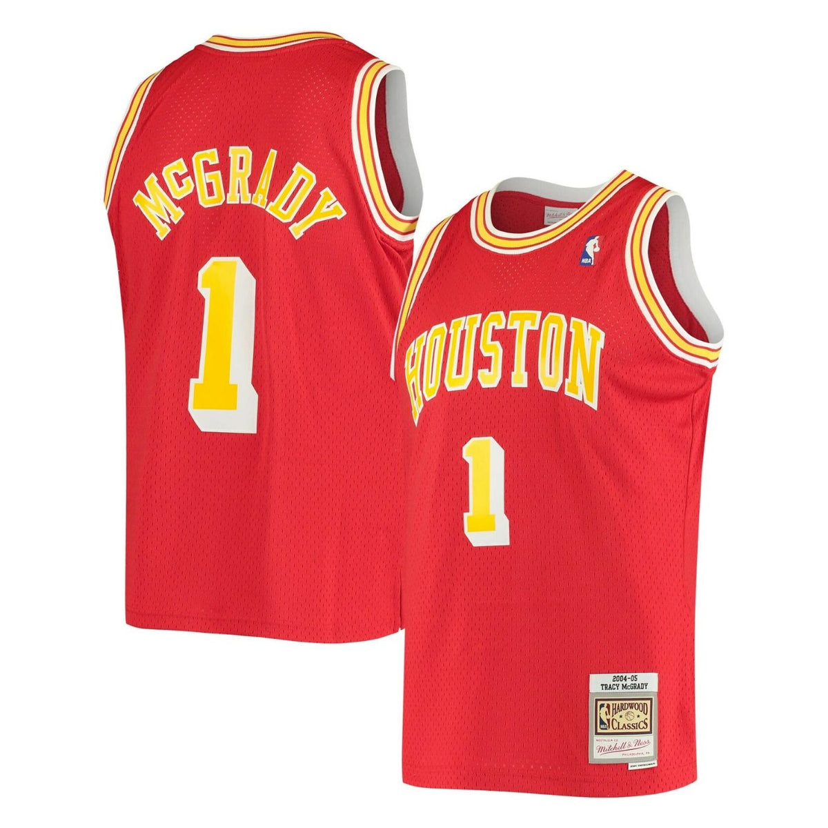 Houston Rockets Tracy McGrady 2004-05 Mitchell & Ness Red Basketball Jersey - image 1