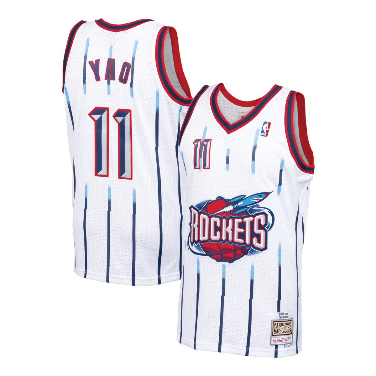 Houston Rockets Yao Ming White 2002-03 Hardwood Classics Swingman Jersey - image 1