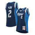 Dallas Mavericks Jason Kidd Navy 2011-12 Hardwood Classics Swingman Jersey - image 1