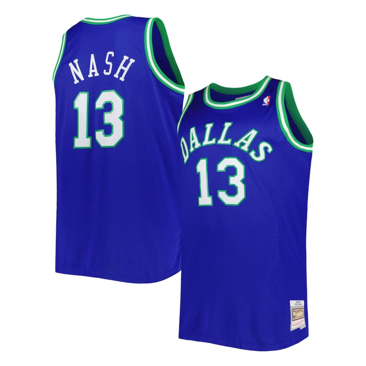 Dallas Mavericks Steve Nash 1998-99 Mitchell & Ness Blue Basketball Jersey - image 1