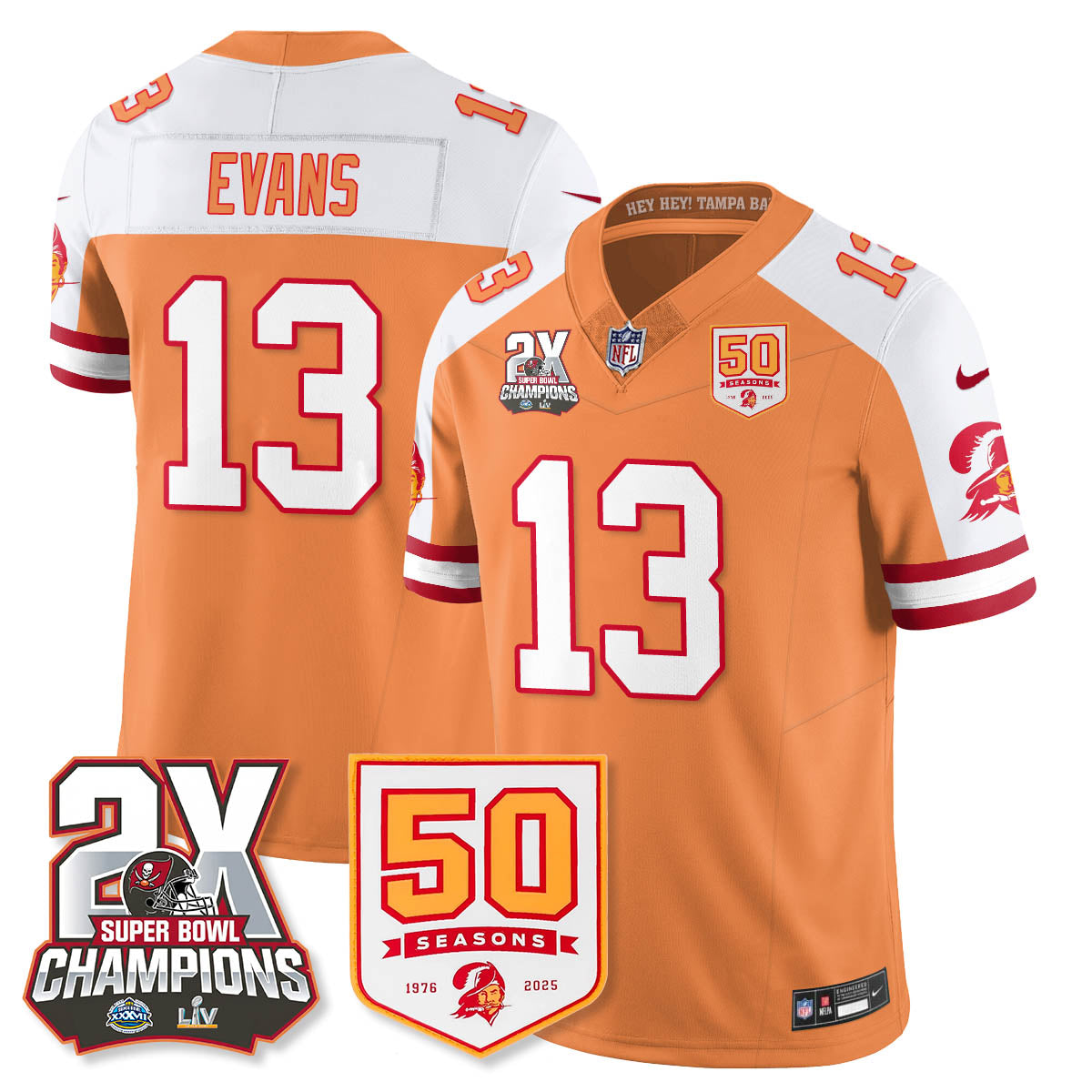 TB 2-Time Champions Patch Throwback Vapor Limited Jersey - image 2