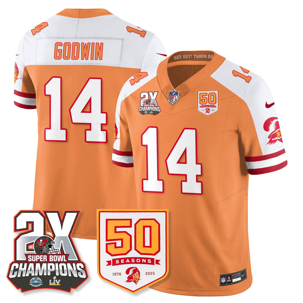 TB 2-Time Champions Patch Throwback Vapor Limited Jersey - image 31