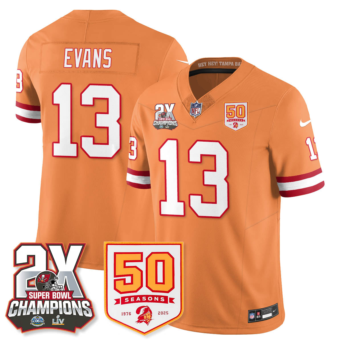 TB 2-Time Champions Patch Throwback Vapor Limited Jersey - image 18