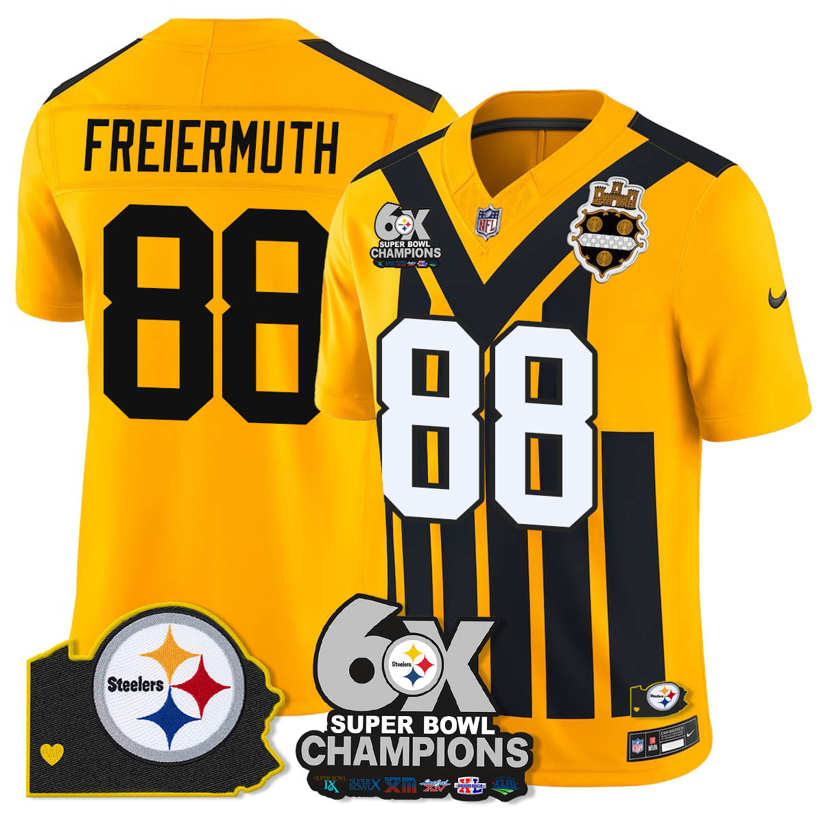 PIT 6-Time Champions Patch Vapor Limited Jersey - image 20