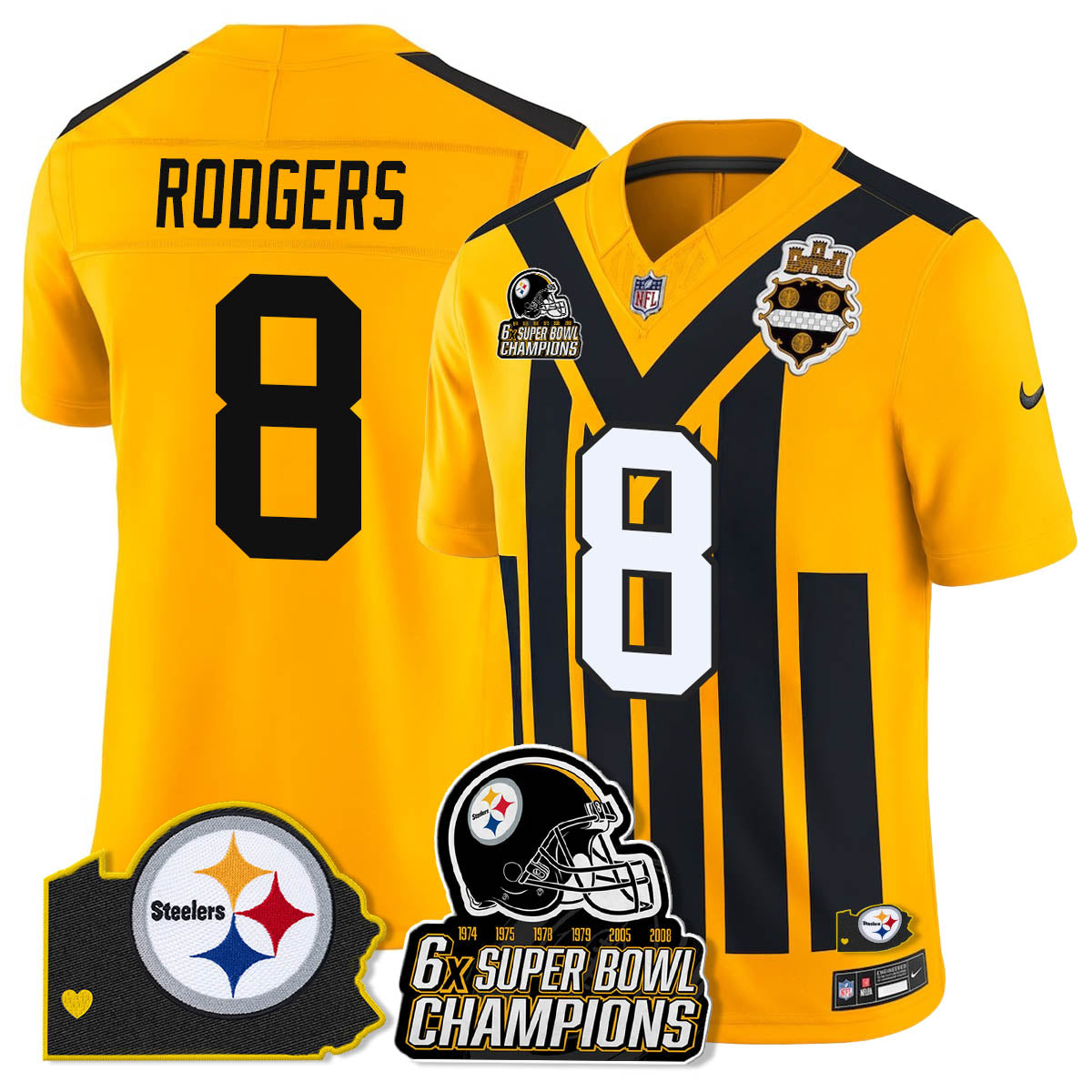 PIT 6-Time Champions Patch Vapor Limited Jersey - image 50