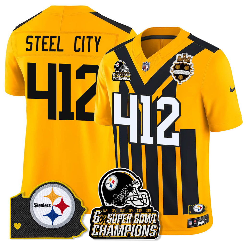 PIT 6-Time Champions Patch Vapor Limited Jersey - image 56