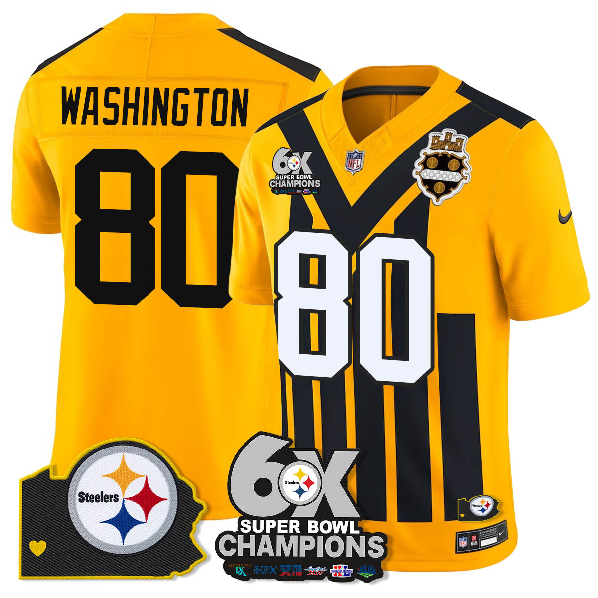PIT 6-Time Champions Patch Vapor Limited Jersey - image 65