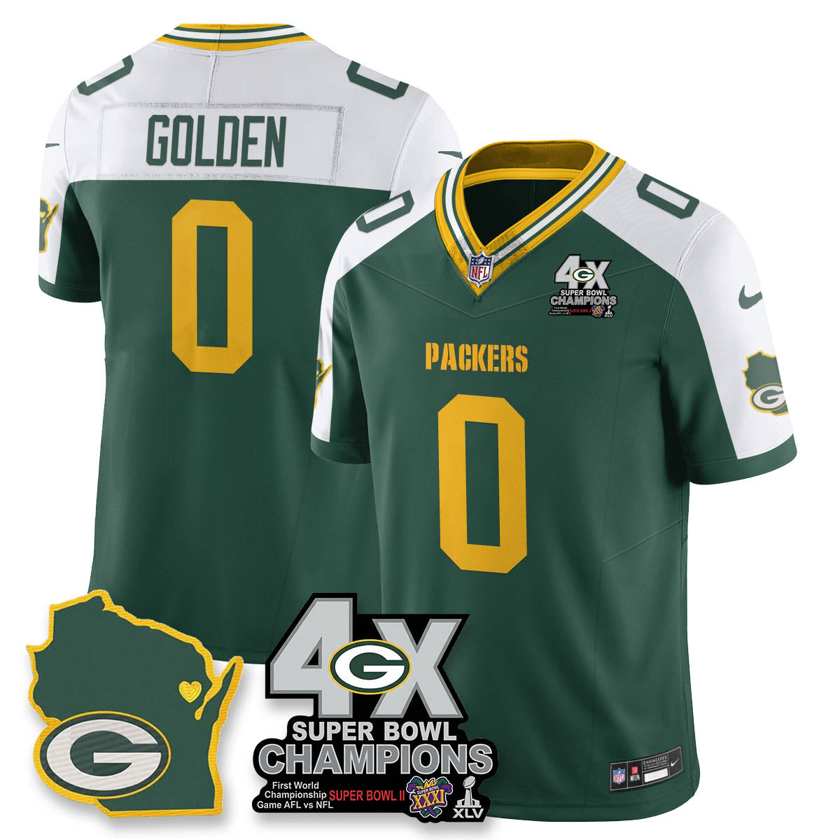 GB 4-Time Champions Patch Vapor Limited Jersey - image 12