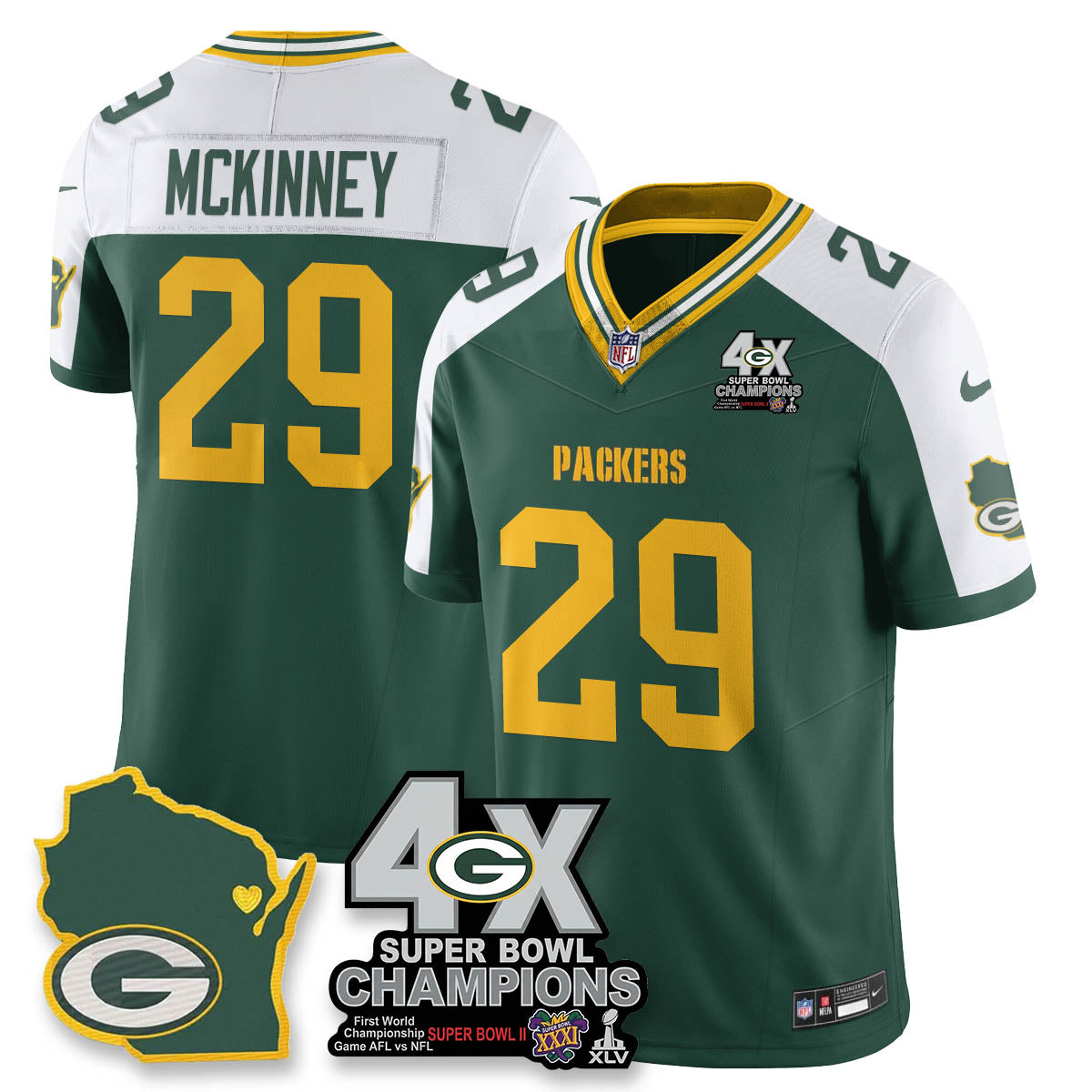 GB 4-Time Champions Patch Vapor Limited Jersey - image 11