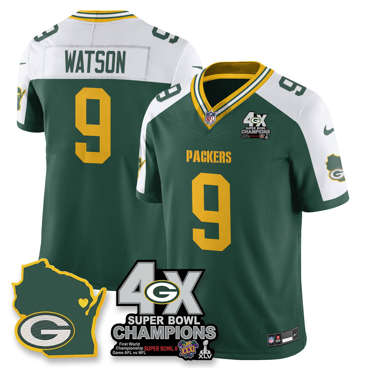 GB 4-Time Champions Patch Vapor Limited Jersey - image 13