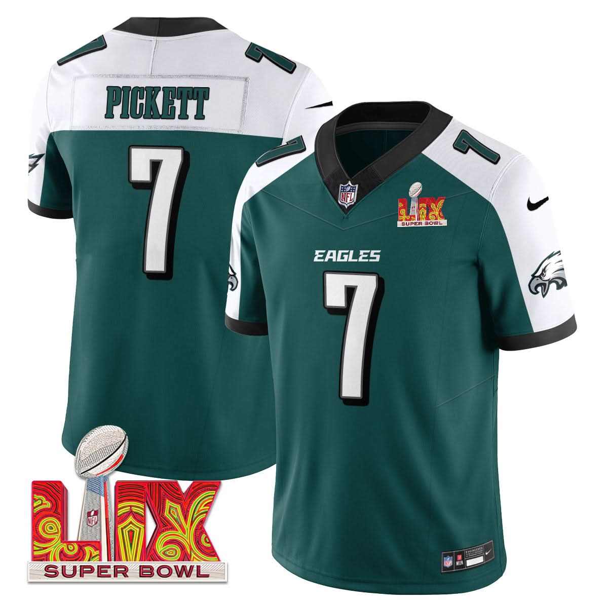 PE Super Bowl LIX Patch Vapor Limited Jersey - image 26