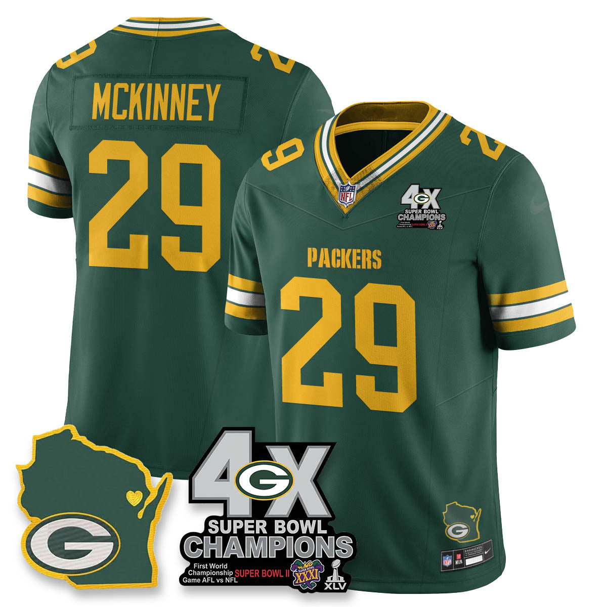 GB 4-Time Champions Patch Vapor Limited Jersey - image 18