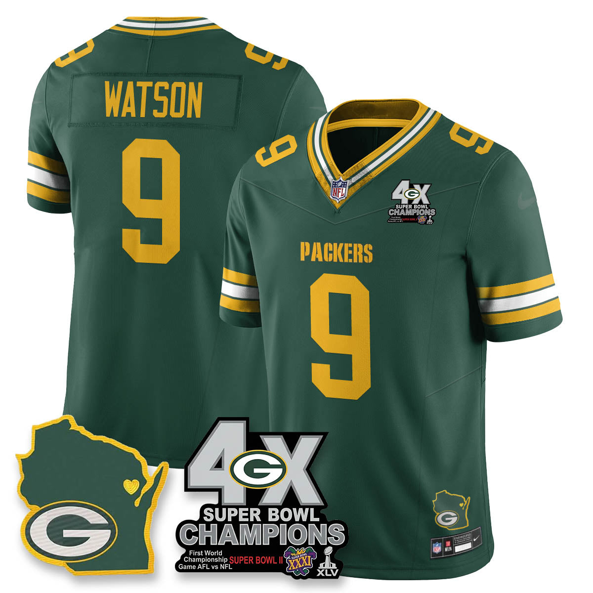 GB 4-Time Champions Patch Vapor Limited Jersey - image 20