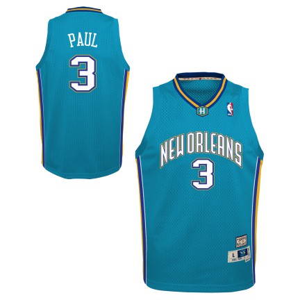 Chris Paul New Orleans Hornets Mitchell & Ness Teal 2005-06 Hardwood Classics Swingman Jersey - image 1
