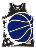 Men's Orlando Magic Mitchell & Ness Black Hardwood Classics Blown Out Fashion Jersey - image 1