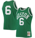 Boston Celtics Bill Russell Green 1962-63 Hardwood Classics Swingman Jersey - image 1