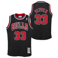 Chicago Bulls Scottie Pippen Mitchell & Ness Black Alternate Swingman Jersey - image 1