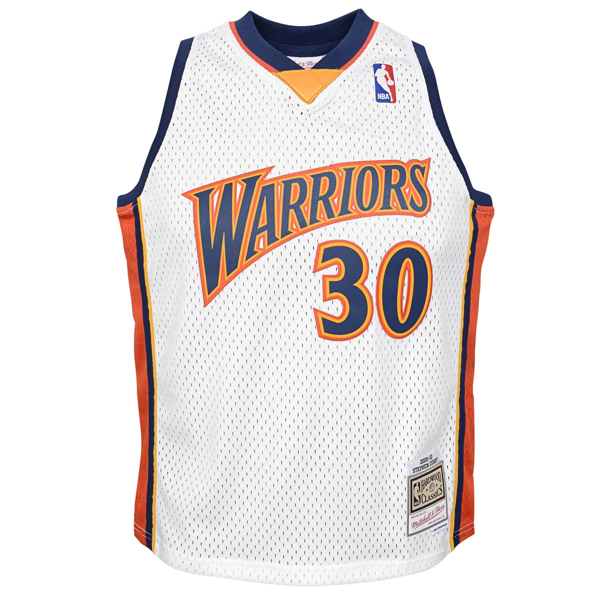 Stephen Curry Golden State Warriors Mitchell & Ness White 2009-10 Hardwood Classics Swingman Jersey - image 2