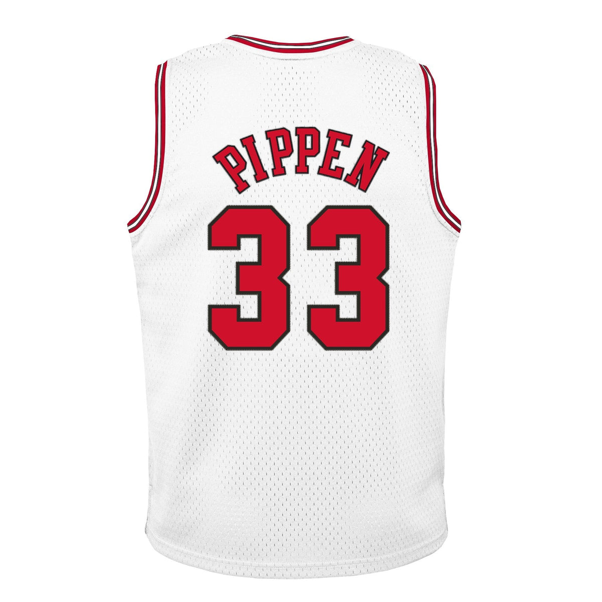 Chicago Bulls Scottie Pippen Mitchell & Ness White Hardwood Classics Swingman Jersey - image 3