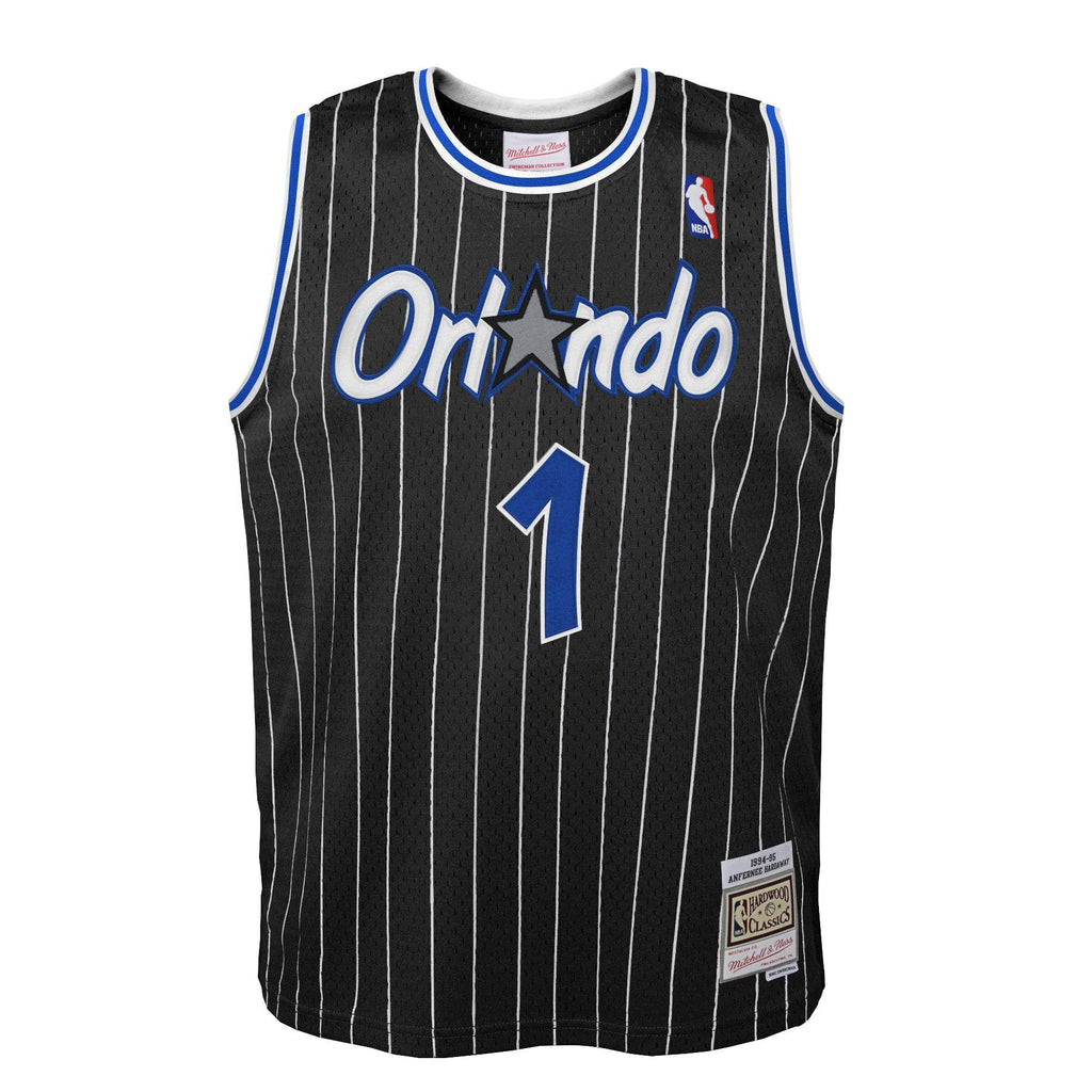 Orlando Magic Anfernee  Penny Hardaway Mitchell & Ness 1994 NBA Black Hardwood Classic Swingman Jersey - image 2