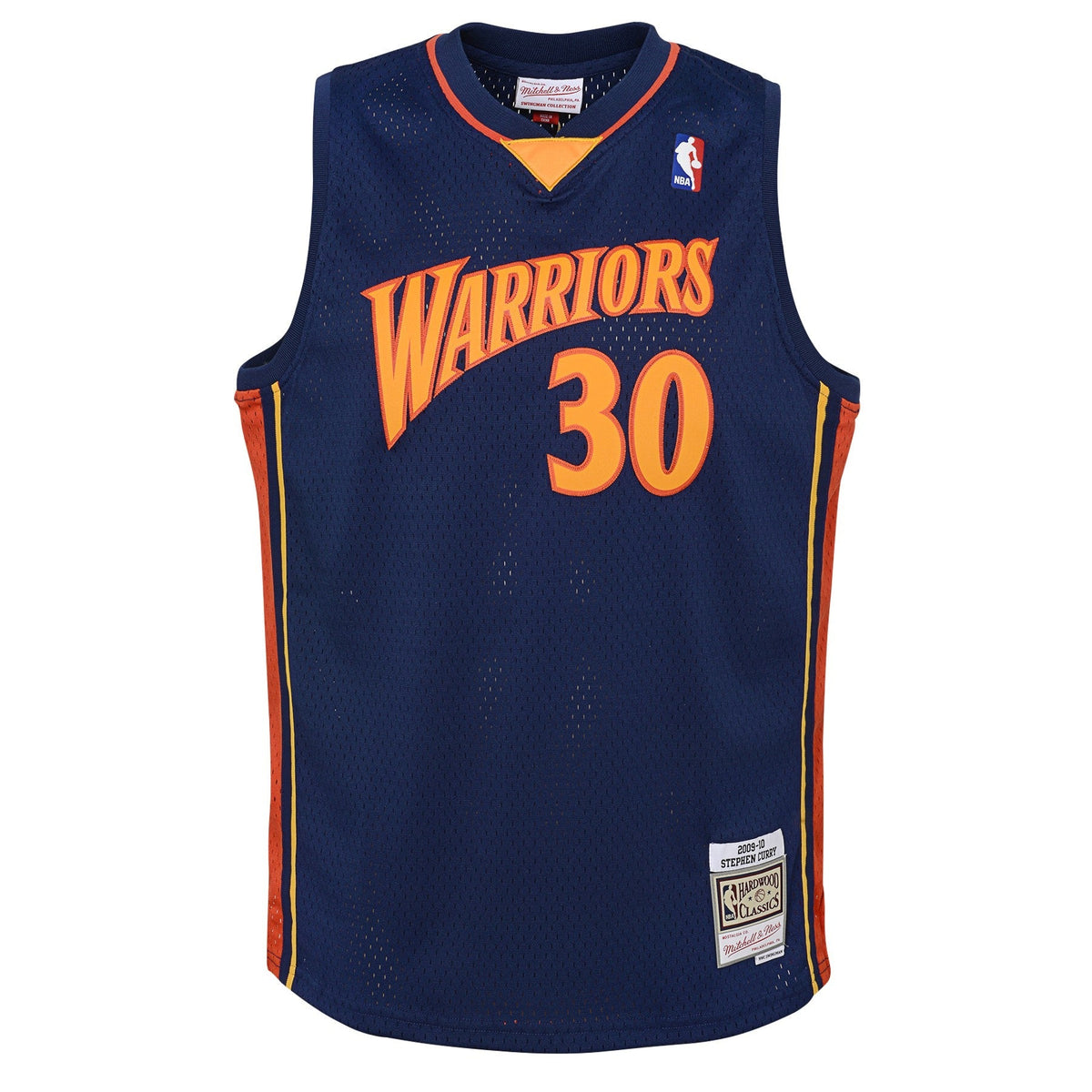 Stephen Curry Golden State Warriors Mitchell & Ness Navy Blue 2009-10 Hardwood Classics Swingman Jersey - image 2