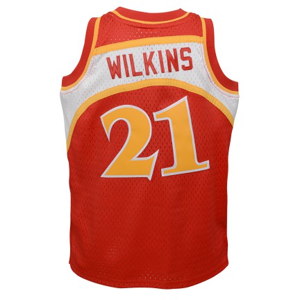 Dominique Wilkins Atlanta Hawks Mitchell & Ness Red 1986-87 Hardwood Classics Swingman Jersey - image 3