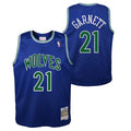Minnesota Timberwolves Kevin Garnett Mitchell & Ness Blue 1995-96 Hardwood Classics Swingman Jersey - image 1