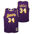 Los Angeles Lakers Shaquille O`Neal Mitchell & Ness Purple 1996-97 Hardwood Classics Swingman Jersey - image 1